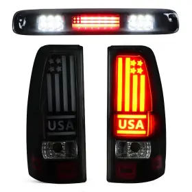 SZ150050TBS BOMUSOU Led Tail Light Brake Chevy Silverado Kit