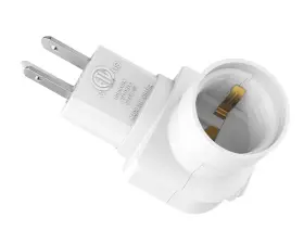 791450454665 BORJU Plug Light Socket Outlet Adapter Rotatable