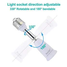 791450454702 BORJU Light Socket Extender Extension Adjus #2