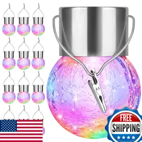 B08R88GJCD BOSCEOS Solar Lights Cracked Glass Led Globe