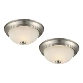 BH-4752-2641280 BOWERY HILL Steel Ceiling Light Alabaster