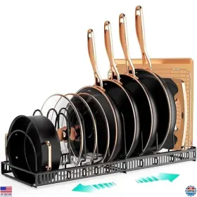 AKN-PR02 EXPANDABLE Aksonmn Pot Pan Organizer Rack Kitchen