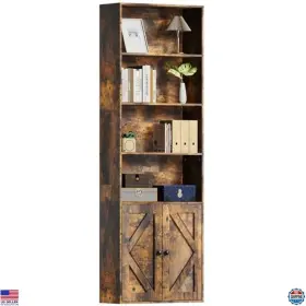 JLXSZ06B001A WOODEN Julixin Tall Bookshelf Cabinet Bookcase
