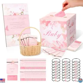MTY-LILIAAFAR-1397 BABY Butterfly Shower Game Set Diaper