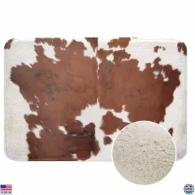 B0DNQ4FR2Y BATH Lungtao Cowhide Mat Slip Rubber Backed Farm
