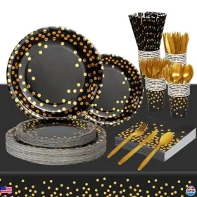 B0DPQDFSVZ BRAND Nkaiso Set Dinnerware Guests Plates Cups