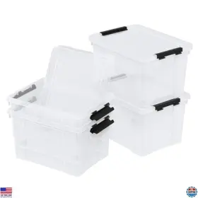 8024-A STORAGE Parlynies Box Lid Stackable Wheels