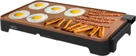14648 ELECTRIC Ceramic Griddle Stick Cooks Eggs Clean Up