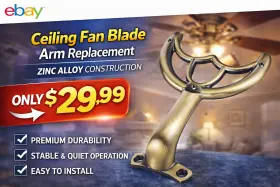 39S4944118GS CEILING Fan Blade Arms Antique Mounting