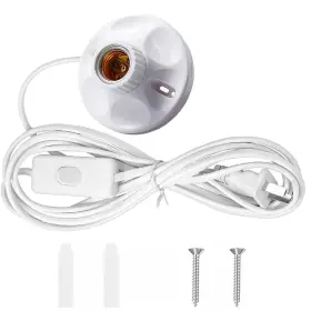 TC-10FT LIGHT Socket Cord Switch Lamp Holder