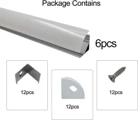 726084618039 LED Channel Cover Strip Lights Diffuser #2