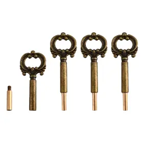APL-L020-4 LAMP Pack Keys Socket Turn Switch Knobs Antique