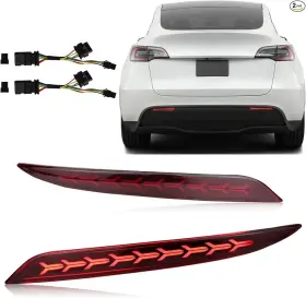 GGTSLRM20230531 RED Lens Rear Fog Bumper Reflector Brake Tail