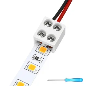 2P8MM BRANDED01 Pack Erless Led Tape Light Connectors Tighten
