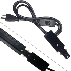753817663417 BRAVSEKAI Track Lighting End Cord Connector Sing