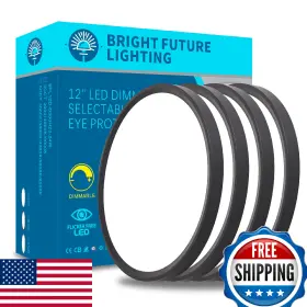 B0D9DDHJNV BRIGHT FUTURE LIGHTING Dimmable Led Flush Mount