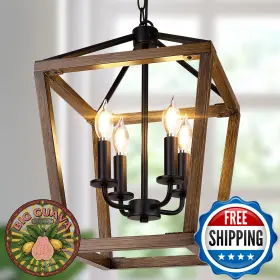 B094YBCLLJ BRIGHTHOME Farmhouse Chandelier Light Fixture