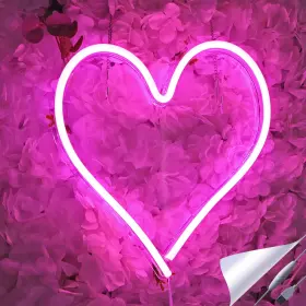 B0814H2CB4 BRITRIO Led Neon Light Sign Heart Wall