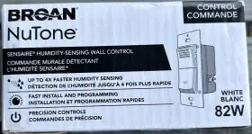 026715230341 BROAN Humidity Sensing Bath Fan Wall Switch Box
