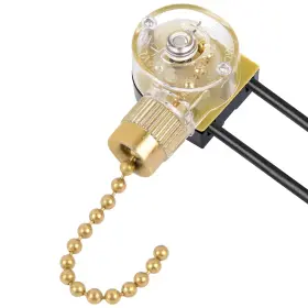 109-BRASS-4 BSENTSTER Ceiling Fan Light Switch Chain Mos