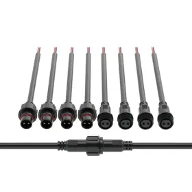 Btf-lighting 681599200912 2 Pin Electrical Connector 18awg Ip65 Male Female 7.87in/20cm Exten Btf-lighting 681599200912 2 Pin Electrical Connector 18awg Ip65 Male Female 7.87in/20cm Exten