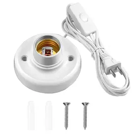 762716290358 BUBYVV Light Socket Cord Bulb Base Lamp Desktop