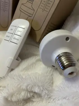 733310672390 BUKEER Remote Control Light Bulb Socket Lamp #3