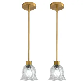 B0DJXBDZY4 CAFULAM Pendant Lamp Glass Shade Antique Lights
