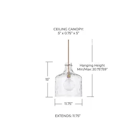 325717AD CAPITAL LIGHTING Homeplace Crawford Urban Water Jar #3