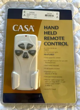 736101206637 CASA Vieja Fan Remote Control