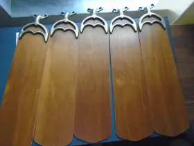 6644D CASABLANCA Panama Ceiling Fan Paddles Arms Antique