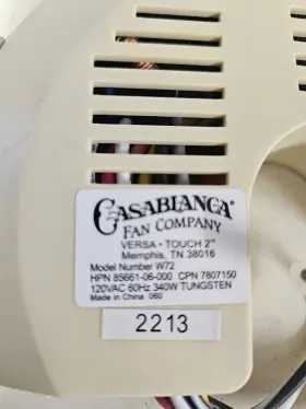 7807150 CASABLANCA Versa Touch Dip Single Light Receiver