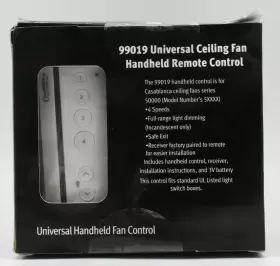 99019 CASABLANCA Ceiling Fan Remote Control Box