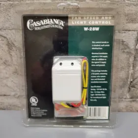 W-28W CASABLANCA Ceiling Fan Light Control Wired Wall Slide #2