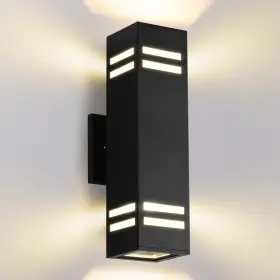 B077GKH4PR CERDECO Wall Light Up Down Sconce Frosted Glas