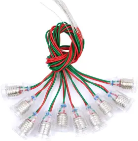 738678071960 CHNEE Mini Light Bulb Holders Socket Wire Base