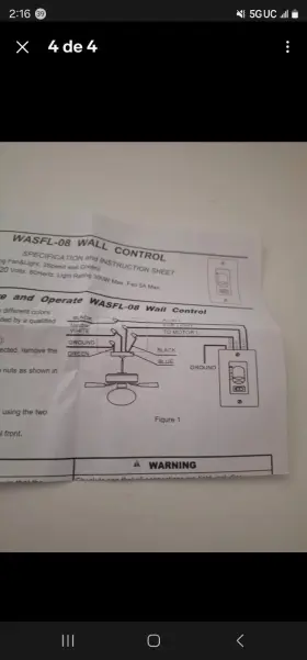 WASF-08 CHUNGEAR INDUSTRIAL CO Ceiling Fan Wall Control #3