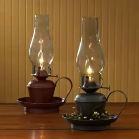 634385638161 CIATA Oil Lamp Glass Victorian Hurricane Chimney #2