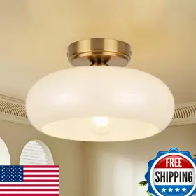 B0DG33GWNZ CLARSYNE Semi Flush Mount Ceiling Light Fixture