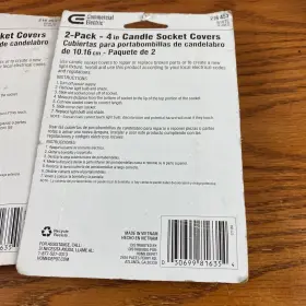 216-453 COMMERCIAL ELECTRIC Pack Candle Socket Covers #3