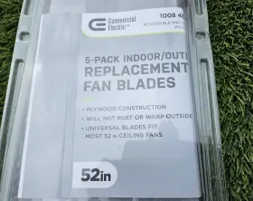 814-825 COMMERCIAL ELECTRIC Wengewood Fan Blades