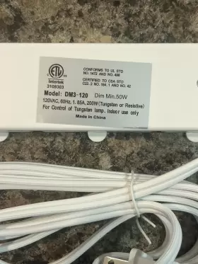 EC1333BK-C COMMERCIAL ELECTRIC Level Touch Pad Dimmer Halogen #2