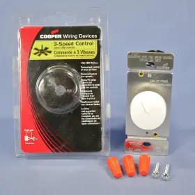 6008W-K-C COOPER LIGHTING Rotary Ceiling Fan Control