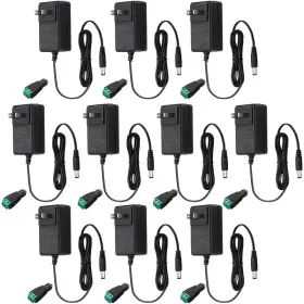 Copkim B0cbr5pwcd 10 Pcs 12v Power Supply Dc 24w Led Light Adapter Switching