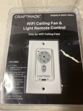 Widc-wall CRAFTMADE Wifi Control