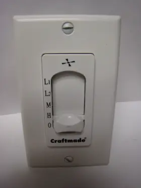 UC9020 CRAFTMADE Slide Wall Control Ceiling Fan Speeds
