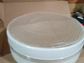 G0079 CRYSTAL CLEAR Deco Fitter Glass Kitchen Drum Shade #3