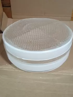 G0079 CRYSTAL CLEAR Deco Fitter Glass Kitchen Drum Shade