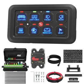 DK-PN-SP8100B DAIERTEK Gang Switch Panel Led Function Toggle