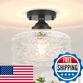 B0DRCP4B86 DAUNTON Semi Flush Mount Ceiling Light Fixture